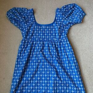 Target Designer Finds-RHODE Puff Sleeve Blue Dress & Tabitha Brown Rainbow Dress